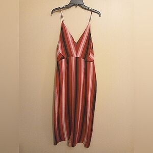 Nordstrom Striped Faux Wrap Dress